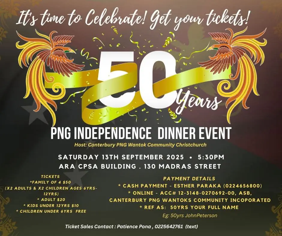 Canterbury PNG Wantoks Independence celebration