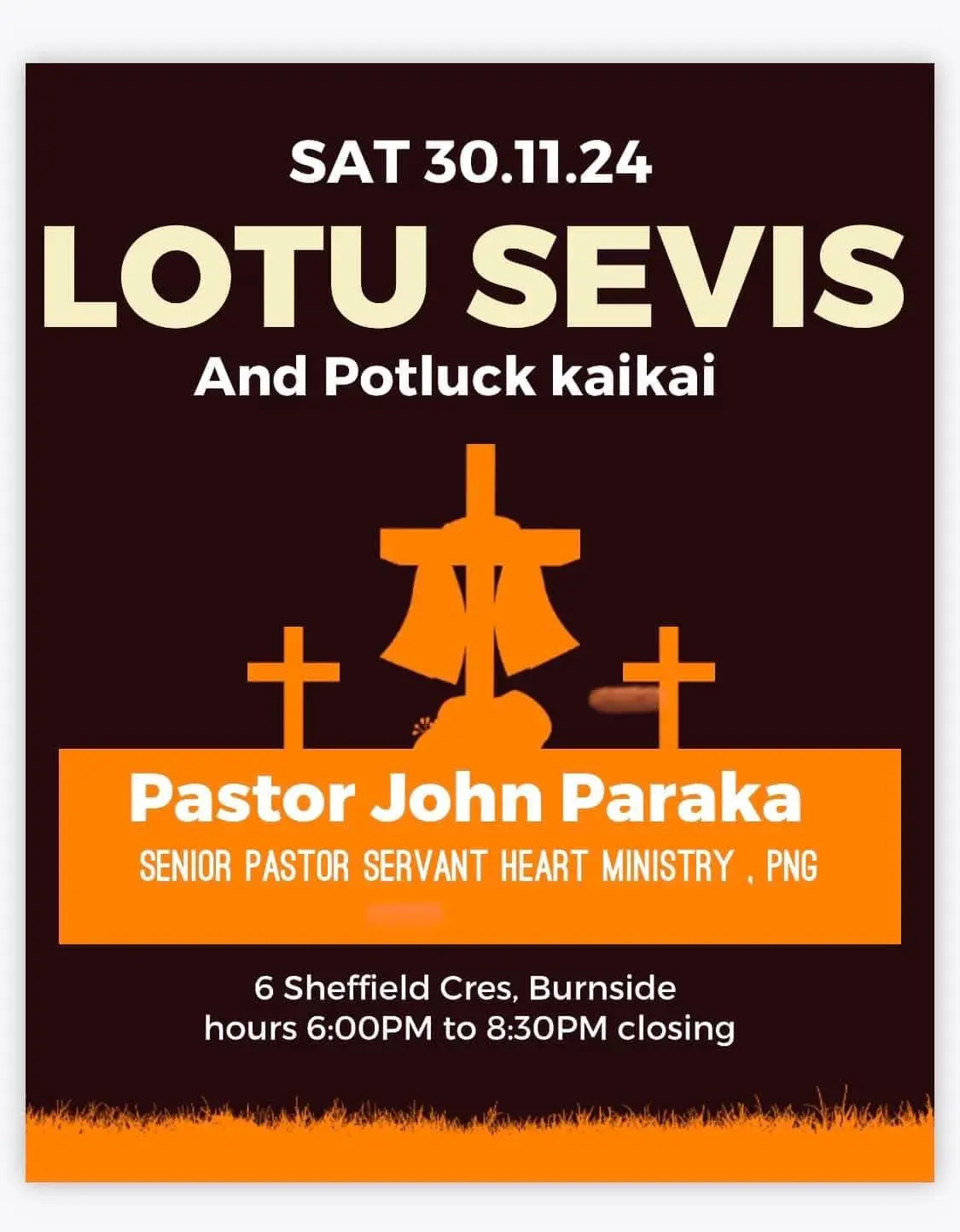 Canterbury PNG Wantoks lotu sevis gathering