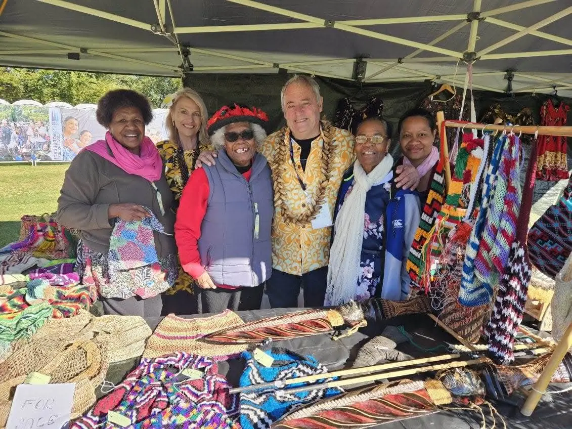 Canterbury PNG Wantoks cultural stall at Polyfest